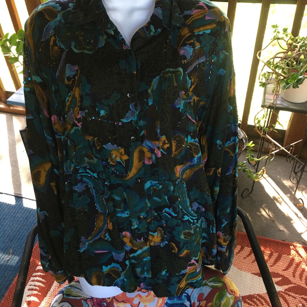 Vintage Long-sleeved Blouse